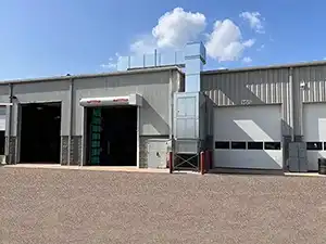 Semi Downdraft Automotive Paint Booths