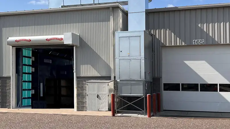 DY Concrete Industrial Paint Booth Makeup Air