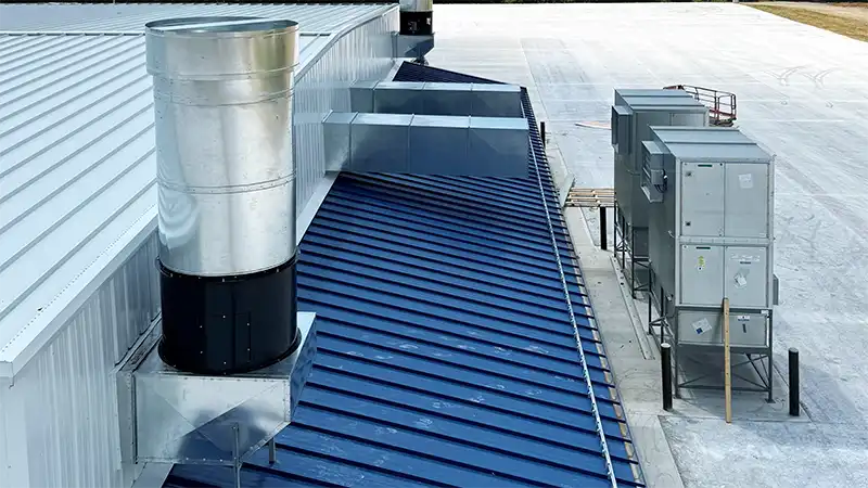 Custom Industrial Paint Booth Air Makeup Units - DY Concrete Pumps