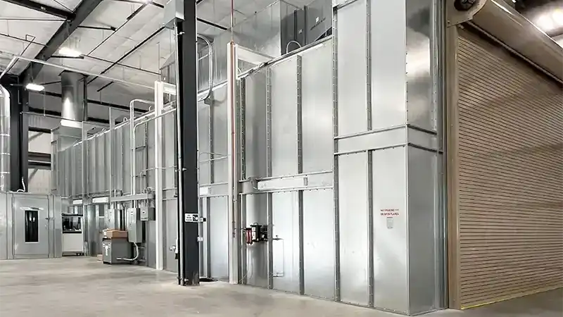 Custom Industrial Paint Booths - DY Concrete Pumps