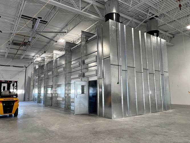 Large Industrial Paint Booths